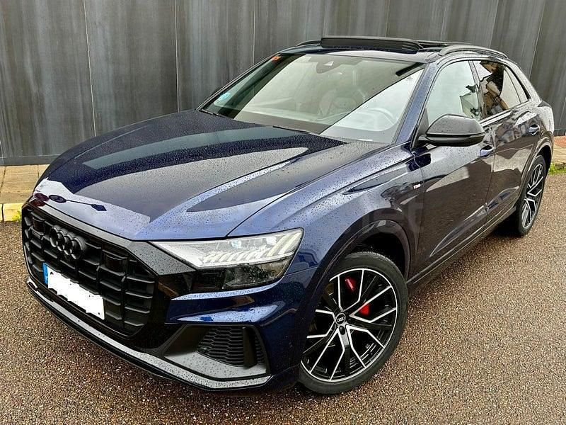 Usado Audi Q8 S-Line 286 CV (210 kW) 2021 Azul SUV