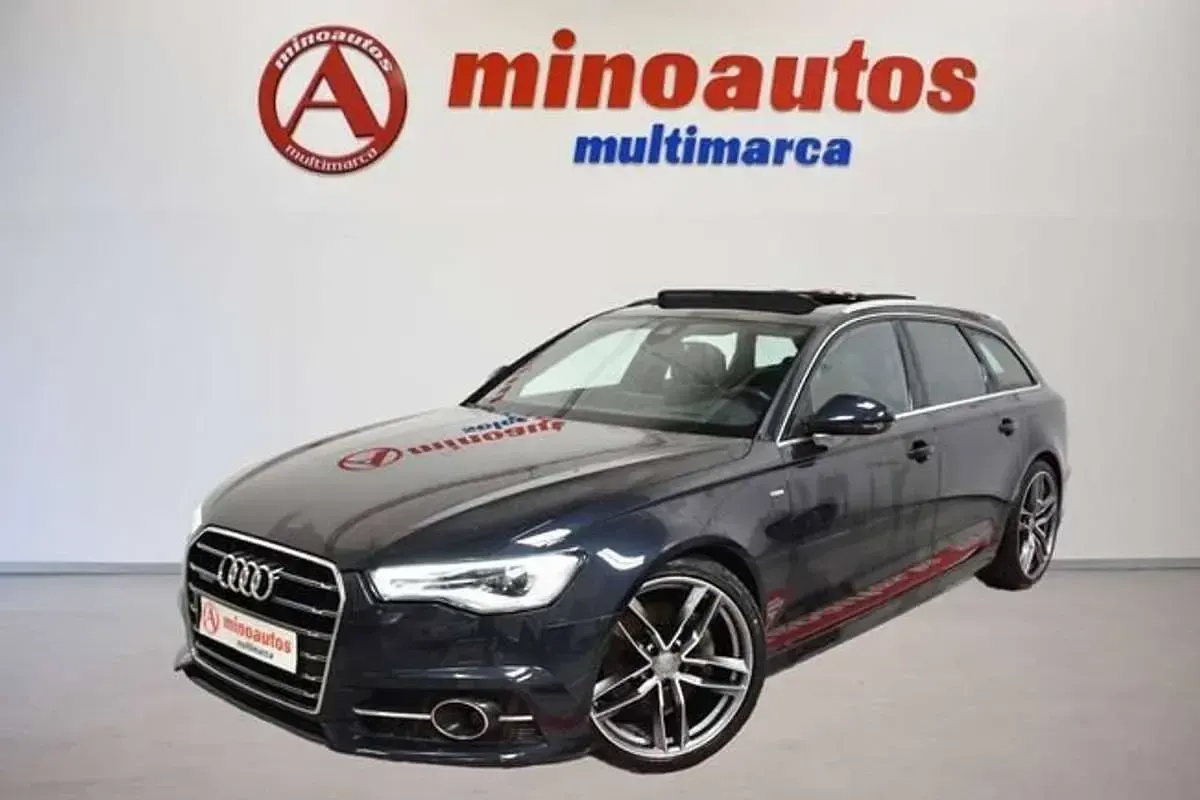 Usado Audi A6 S-Line 272 CV (200 kW) 2016 Azul Familiar
