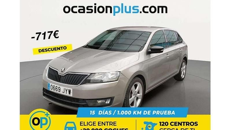Usado Skoda Rapid 90 CV (66 kW) 2017 Beige Utilitario