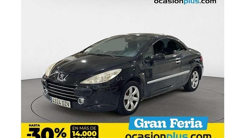 Negro Usado 2006 Peugeot 307 CC Descapotable | 4900 € (Precio justo) - Imagen 1/4