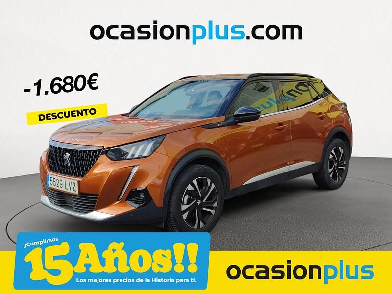 Naranja Usado 2022 Peugeot 2008 GTi SUV | 17.390 € (Buen precio) - Imagen 1/4