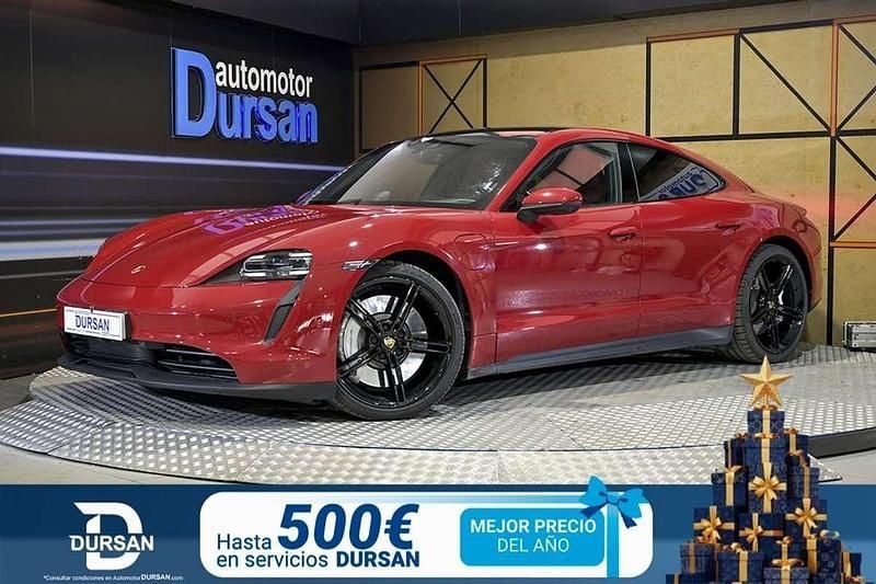 Rojo Usado 2021 Porsche Taycan Berlina | 61.001 € (Precio justo) - Imagen 1/4