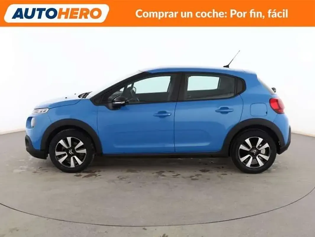 Usado Citroën C3 Feel 82 CV (60 kW) 2019 Azul Utilitario