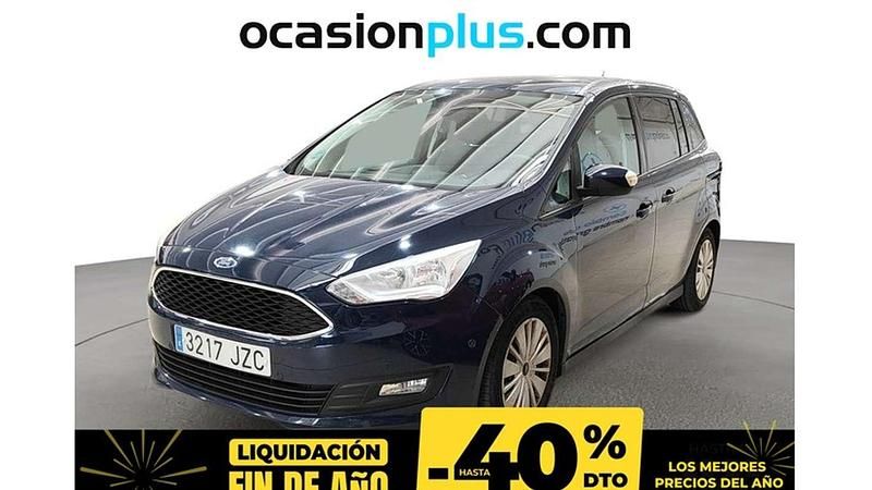 Azul Usado 2017 Ford Grand C-Max Trend+ Monovolumen | 10.090 € (Precio justo) - Imagen 1/4