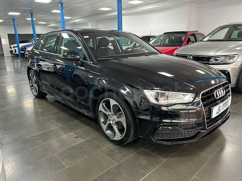 Usado Audi A3 S-Line 110 CV (80 kW) 2016 Negro Berlina