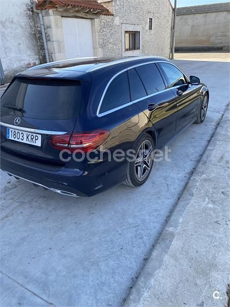 Usado Mercedes C220 170 CV (125 kW) 2018 Azul Familiar
