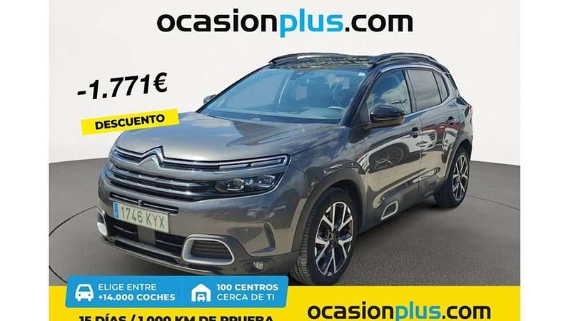 Gris Usado 2019 Citroën C5 Aircross PureTech SUV | 17.719 € (Buen precio) - Imagen 1/4