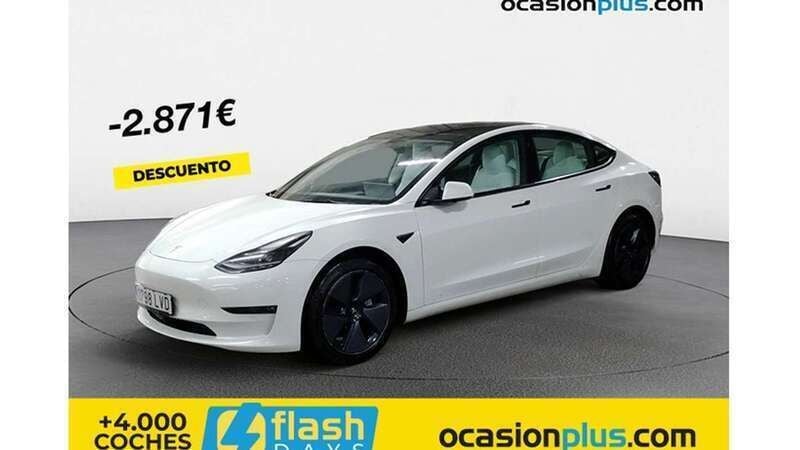 Blanco Usado 2021 Tesla Model 3 Long Range Berlina | 26.900 € (Buen precio) - Imagen 1/4