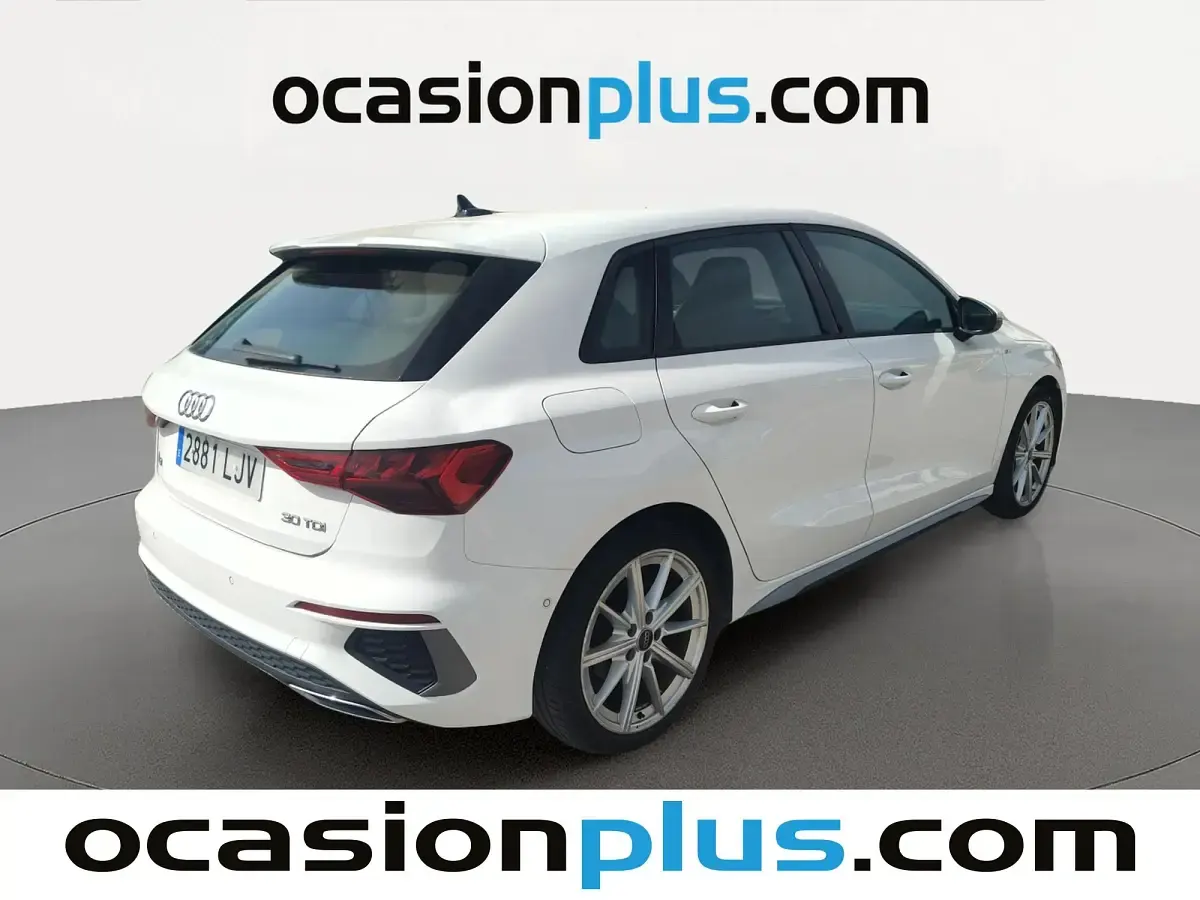 Usado Audi A3 Sportback S-Line 116 CV (85 kW) 2020 Blanco Utilitario