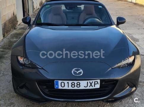 Gris / plata Usado 2017 Mazda MX5 Luxury Descapotable | 21.000 € (Precio justo) - Imagen 1/4
