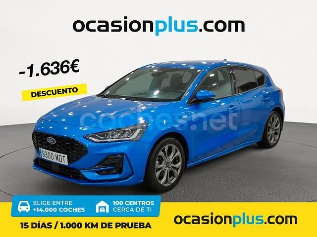 Azul Usado 2023 Ford Focus ST-Line Berlina | 18.000 € (Precio justo) - Imagen 1/4