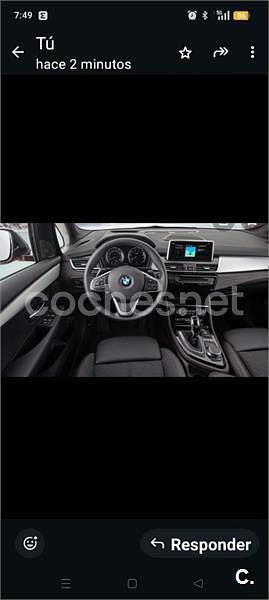 Usado BMW 216 Active Tourer 116 CV (85 kW) 2017 Blanco Monovolumen