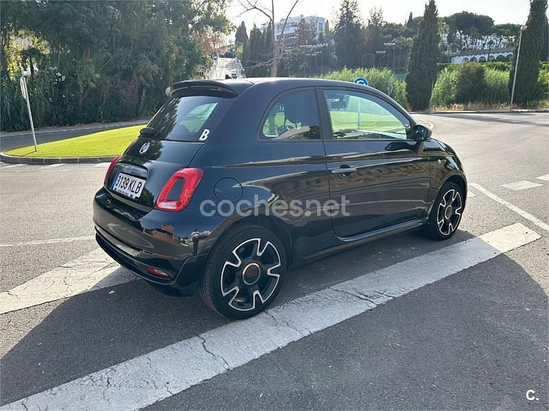 Usado Fiat 500 S 69 CV (50 kW) 2018 Negro Berlina