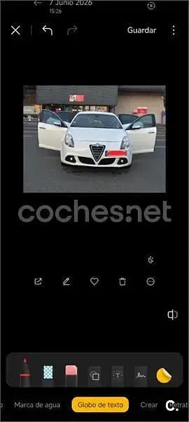 Usado Alfa Romeo Giulietta Distinctive 170 CV (125 kW) 2012 Blanco Utilitario