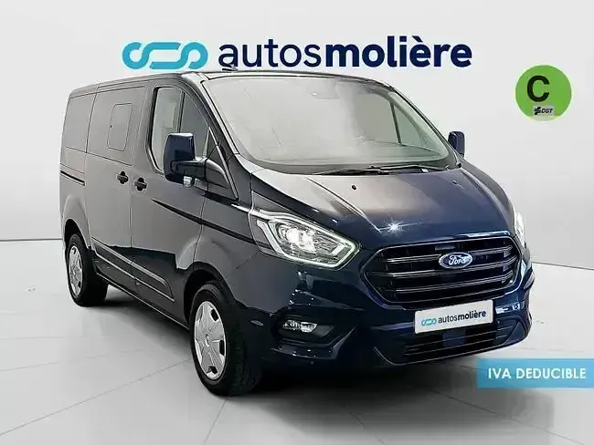 Usado Ford Transit Custom Trend 130 CV (95 kW) 2022 Azul Familiar