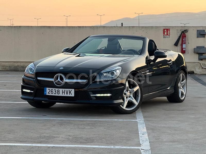 Negro Usado 2014 Mercedes SLK350 Descapotable | 32.900 € (Caro) - Imagen 1/4