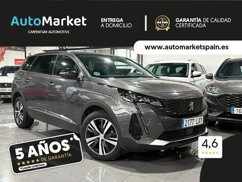 Gris / plata Usado 2022 Peugeot 5008 Allure Monovolumen | 19.900 € (Precio justo) - Imagen 1/4