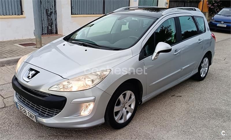 Usado Peugeot 308 SW Sport 120 CV (88 kW) 2009 Gris / plata Familiar