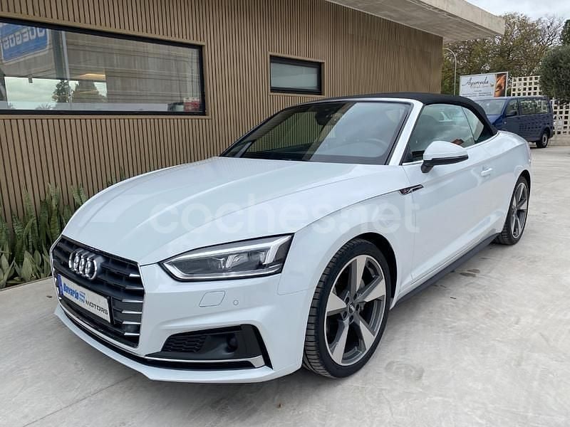 Blanco Usado 2018 Audi A5 Cabriolet S-Line Descapotable | 29.990 € (Precio justo) - Imagen 1/4