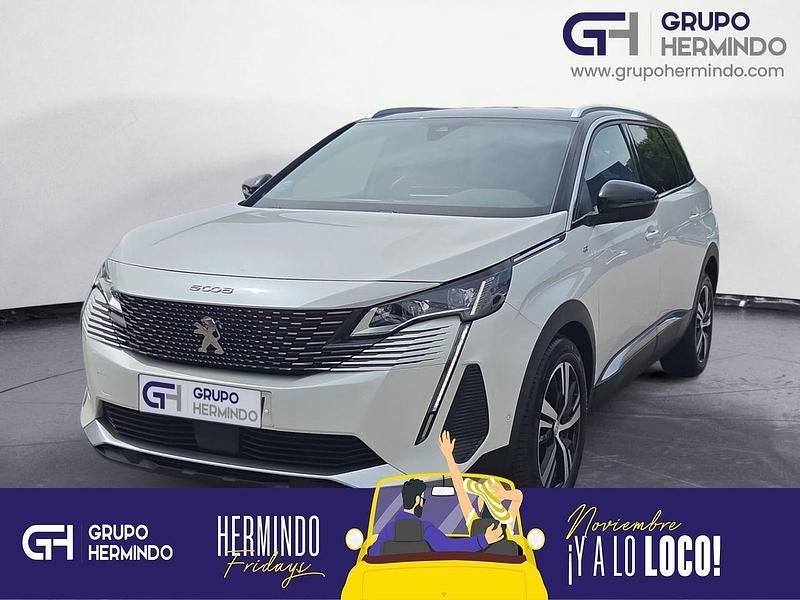 Blanco Usado 2021 Peugeot 5008 GT Monovolumen | 19.500 € (Precio justo) - Imagen 1/4