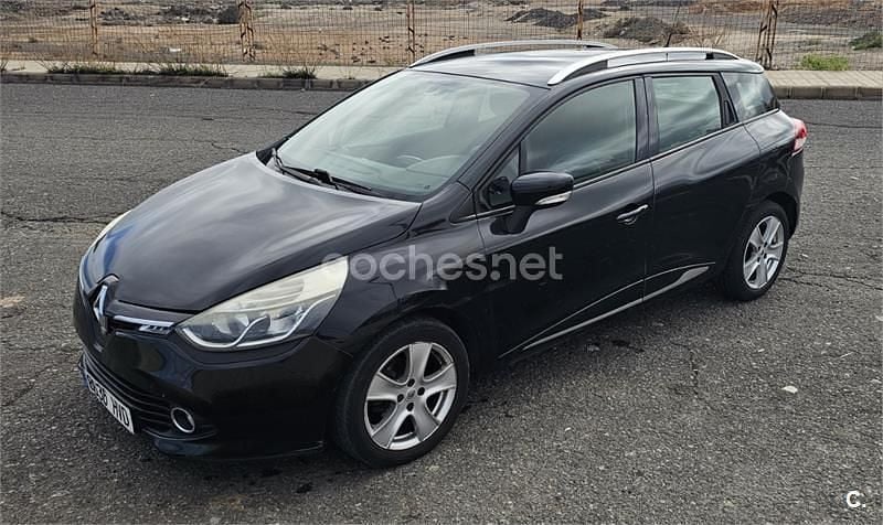 Usado Renault Clio GrandTour 90 CV (66 kW) 2013 Negro Familiar