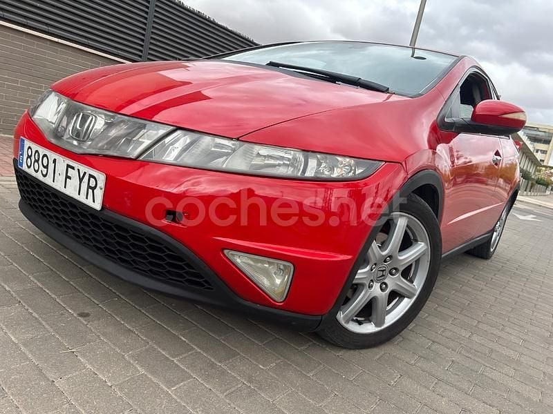 Rojo Usado 2008 Honda Civic Sport Berlina | 7999 € (Precio justo) - Imagen 1/4