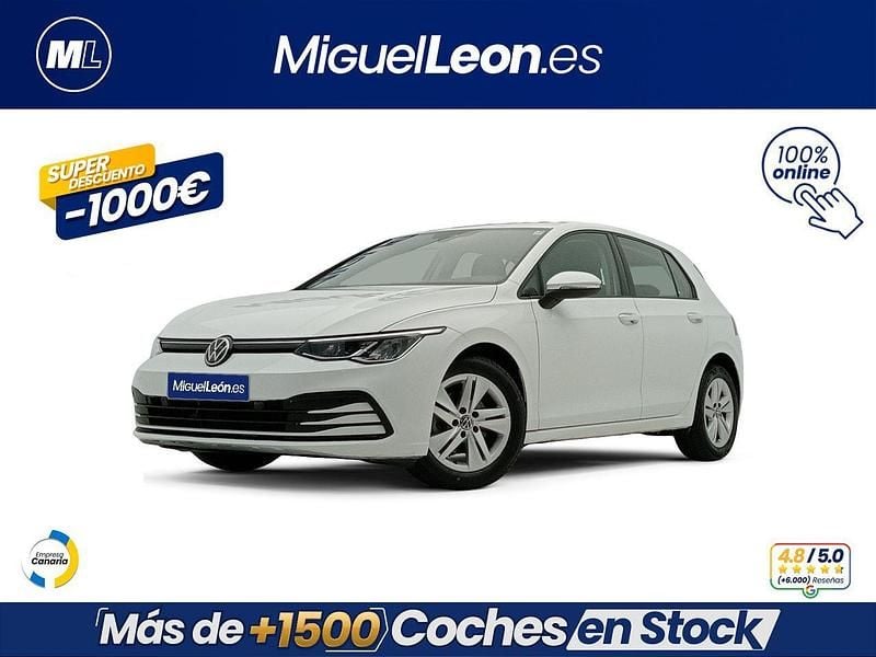 Blanco Usado 2021 VW Golf VIII Life | 17.985 € (Precio justo) - Imagen 1/3