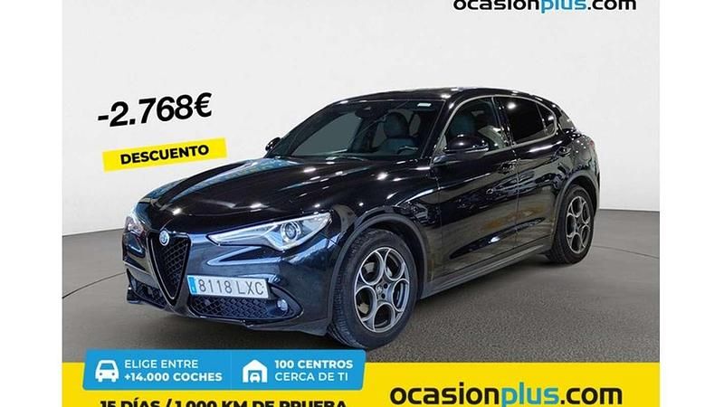 Negro Usado 2022 Alfa Romeo Stelvio Sprint SUV | 27.682 € (Un poco caro) - Imagen 1/4