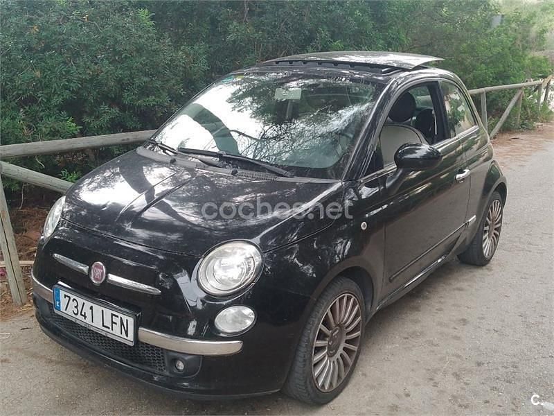 Negro Usado 2009 Fiat 500 Lounge Berlina | 6500 € (Un poco caro) - Imagen 1/4