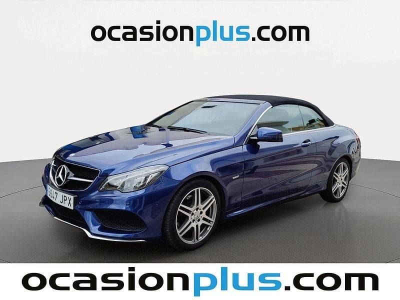 Usado Mercedes E220 AMG 170 CV (125 kW) 2016 Azul Descapotable