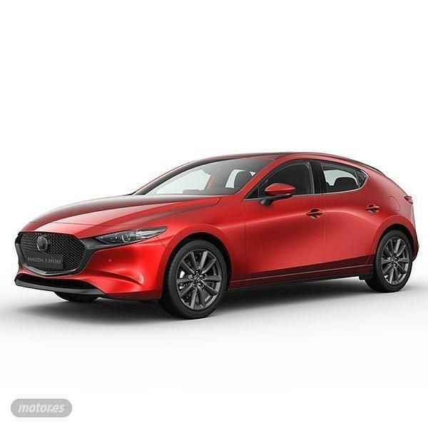 Rojo Usado 2024 Mazda 3 Exclusive-Line Berlina | 28.990 € (Un poco caro) - Imagen 1/1