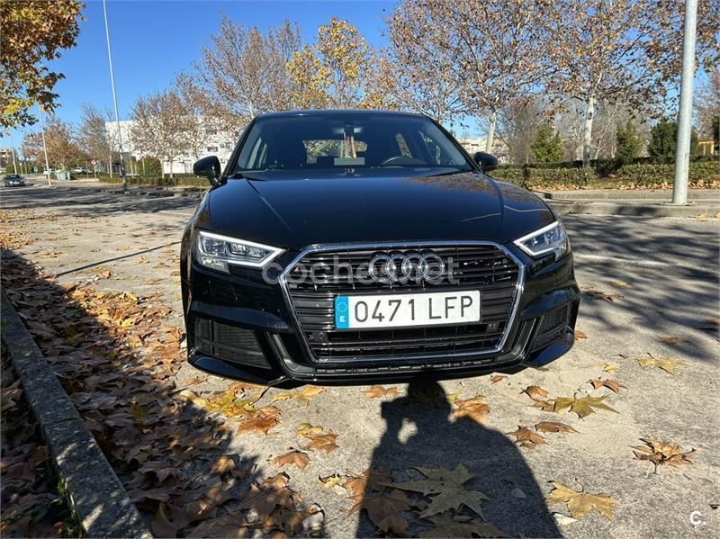 Negro Usado 2017 Audi A3 Sportback S-Line Berlina | 17.900 € (Precio justo) - Imagen 1/4