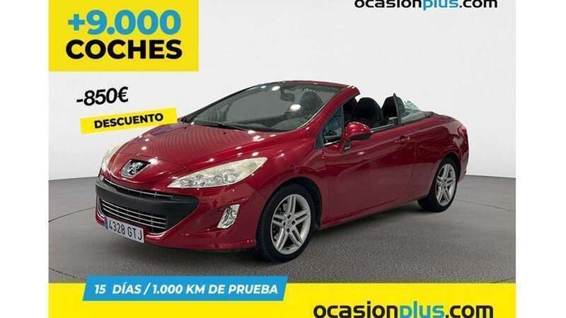 Rojo Usado 2010 Peugeot 308 CC Sport Descapotable | 8200 € (Precio justo) - Imagen 1/4