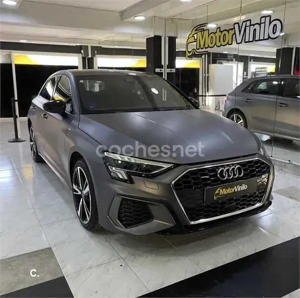 Usado Audi A3 S-Line 204 CV (150 kW) 2021 Gris / plata Berlina