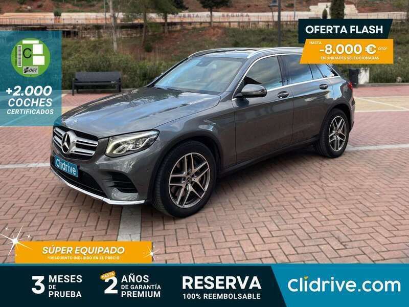 Gris Usado 2017 Mercedes GLC220 SUV | 29.790 € (Precio justo) - Imagen 1/3