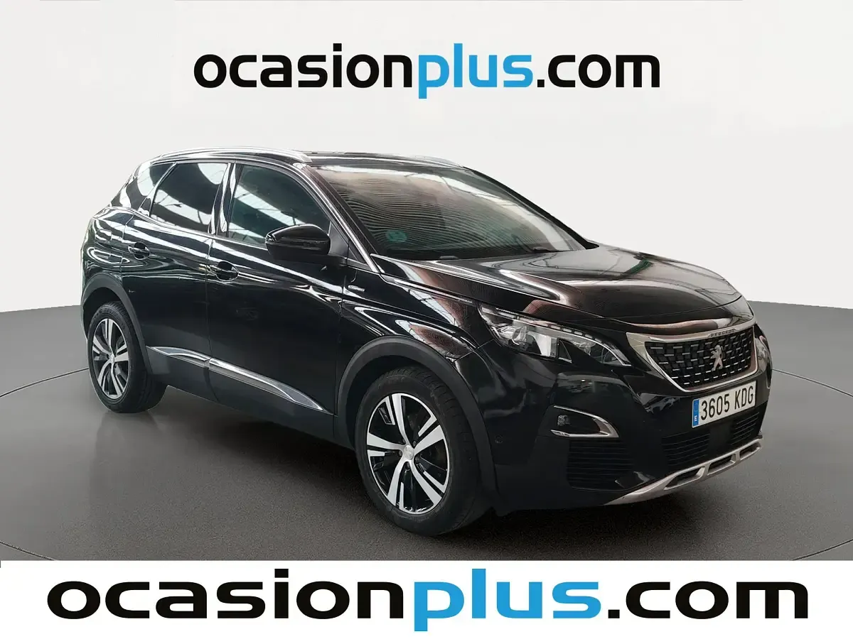 Usado Peugeot 3008 GT-line 130 CV (95 kW) 2017 Negro SUV