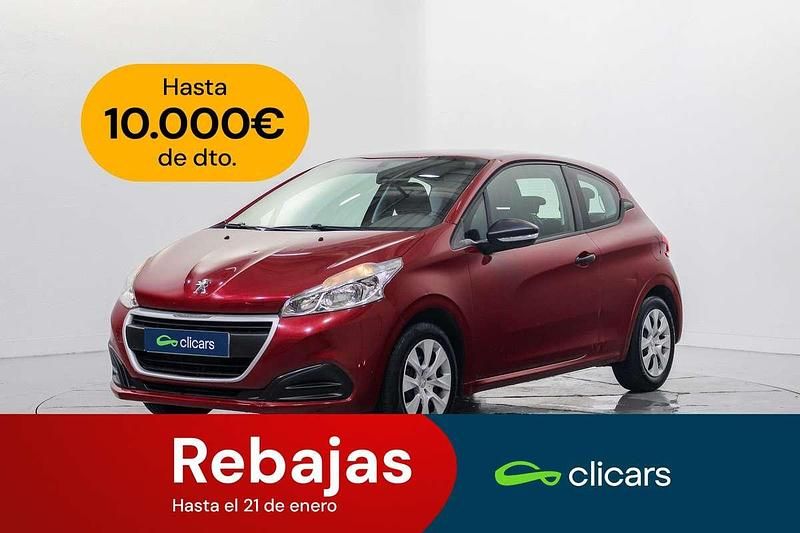 Rojo Usado 2016 Peugeot 208 Access Utilitario | 7090 € (Buen precio) - Imagen 1/4