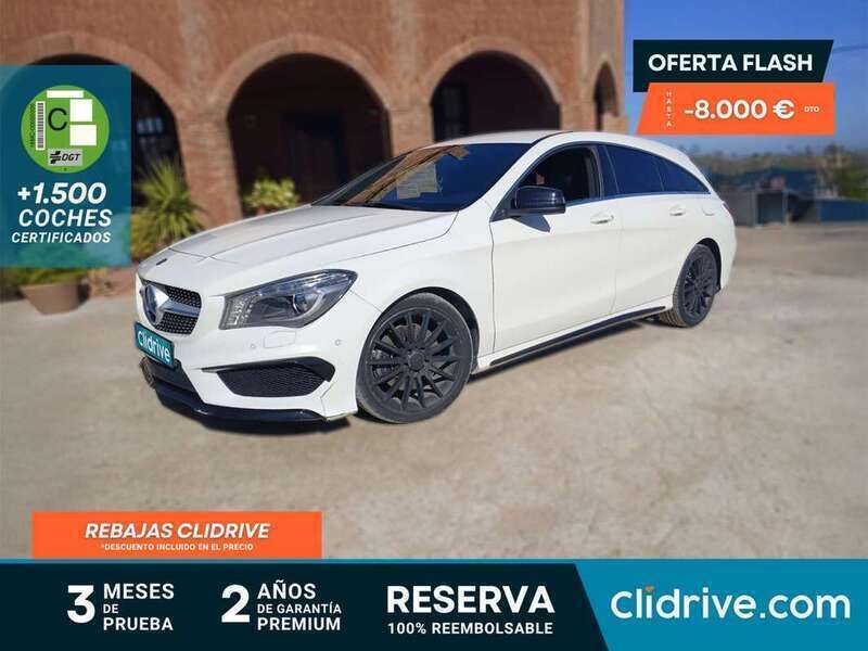 Blanco Usado 2015 Mercedes C220 AMG line Familiar | 15.390 € (Super precio) - Imagen 1/3