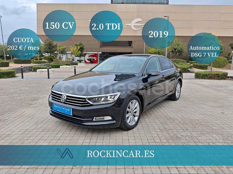 Negro Usado 2019 VW Passat Advance Berlina | 17.990 € (Precio justo) - Imagen 1/4