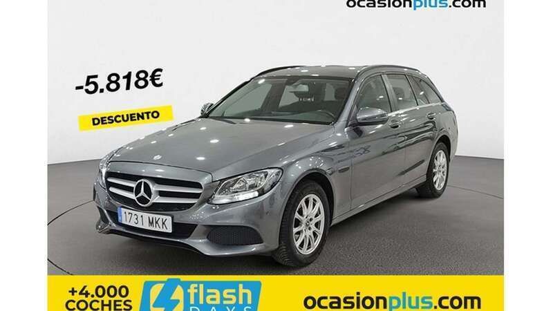 Gris Usado 2017 Mercedes C180 Familiar | 17.850 € (Buen precio) - Imagen 1/1