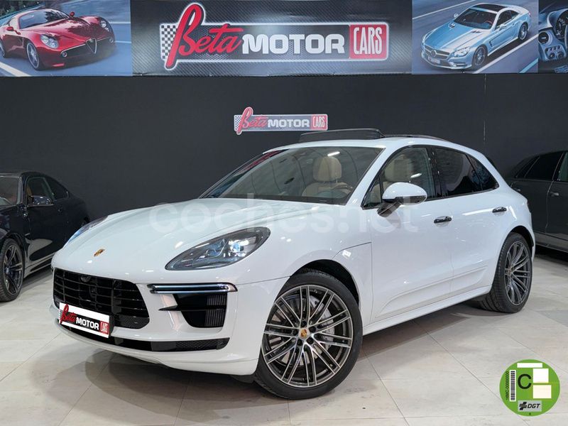 Blanco Usado 2021 Porsche Macan Turbo SUV | 85.490 € - Imagen 1/4