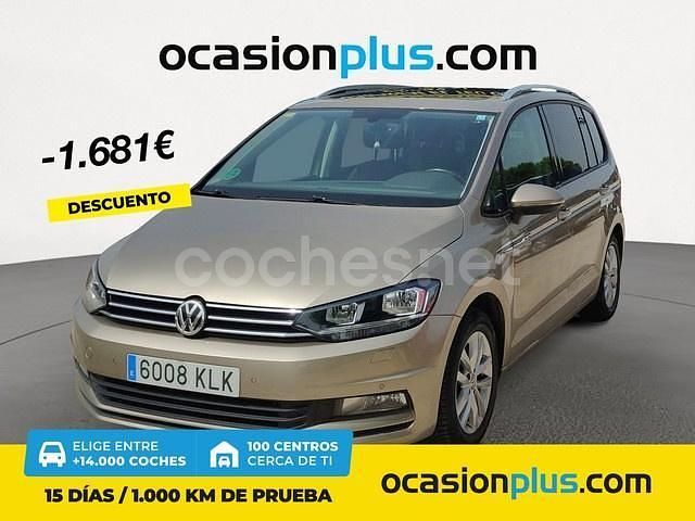 Beige Usado 2018 VW Touran Advance Monovolumen | 18.500 € (Precio justo) - Imagen 1/4