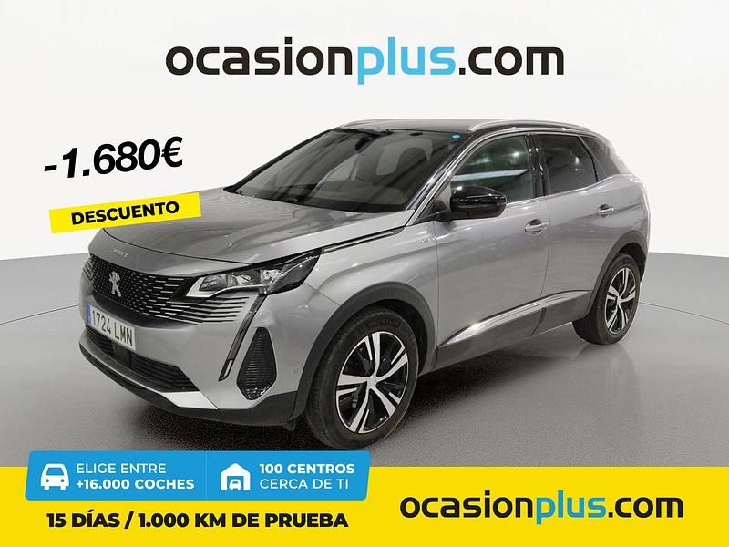 Gris Usado 2021 Peugeot 3008 GT Recogida | 18.490 € (Un poco caro) - Imagen 1/4