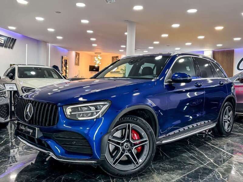 Azul Usado 2020 Mercedes GLC220 SUV | 35.990 € (Precio justo) - Imagen 1/4
