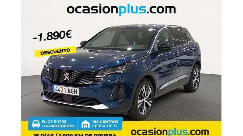 Azul Usado 2023 Peugeot 3008 Allure Monovolumen | 18.900 € (Precio justo) - Imagen 1/4