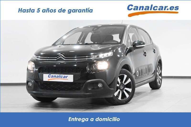 Negro Usado 2019 Citroën C3 Feel Utilitario | 11.590 € (Un poco caro) - Imagen 1/4