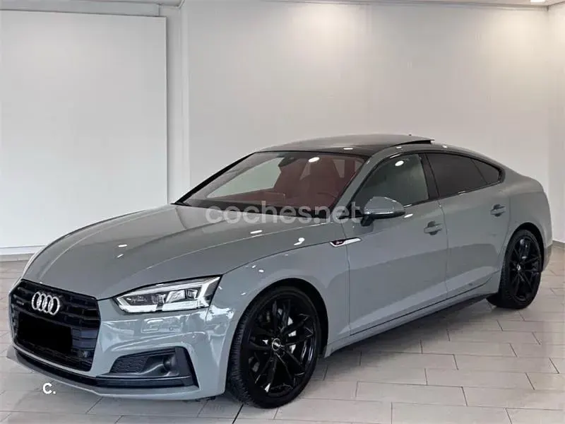 Usado Audi A5 Sportback S-Line 218 CV (160 kW) 2019 Gris / plata Utilitario