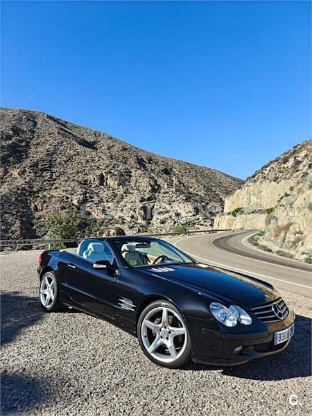 Usado Mercedes SL500 306 CV (225 kW) 2002 Negro Descapotable
