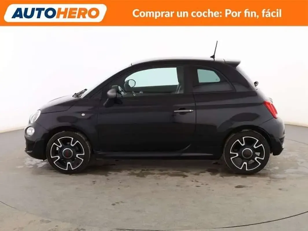 Usado Fiat 500 S 69 CV (50 kW) 2018 Negro Utilitario