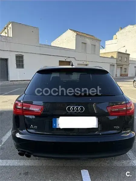 Usado Audi A6 S-Line 177 CV (130 kW) 2014 Negro Familiar